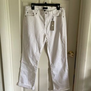 Banana Republic white girlfriend jeans - NWT